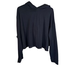 Nike Yoga Luxe Black Hoodie Womens 3X Plus Size Cropped‎ Pullover Sweatshirt